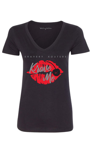 Krave Me Misses V-Neck Tees