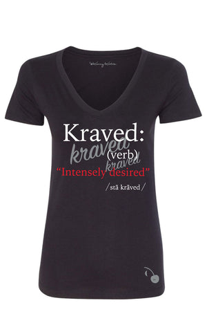 Kraved Definition Misses V-Neck Tees