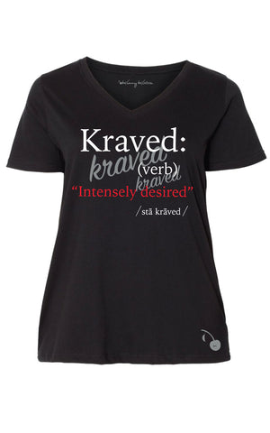 Kraved Definition Kurvy V-Neck Tees