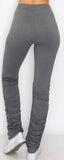 Grey Rouched Legging