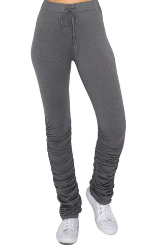 Grey Rouched Legging